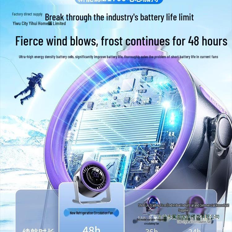 Silent USB Charging Office Desktop Fan - Wind Power 2025 Model