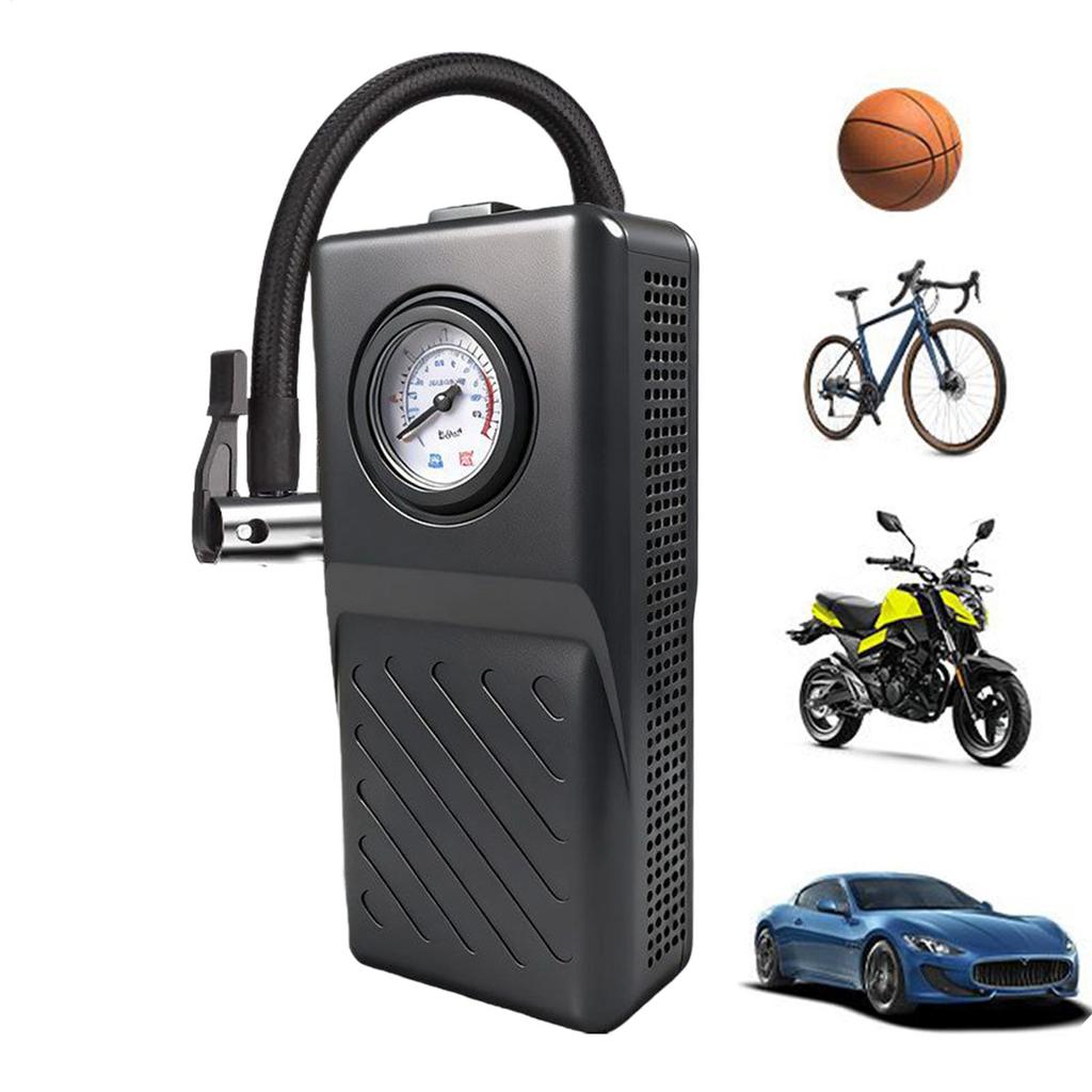 Car Tire Pump Rechargeable Auto Shut-Off Small Car Tire Air Pump Portable For Motorcycle Electric Scooter Sedan SUV Ball Bike