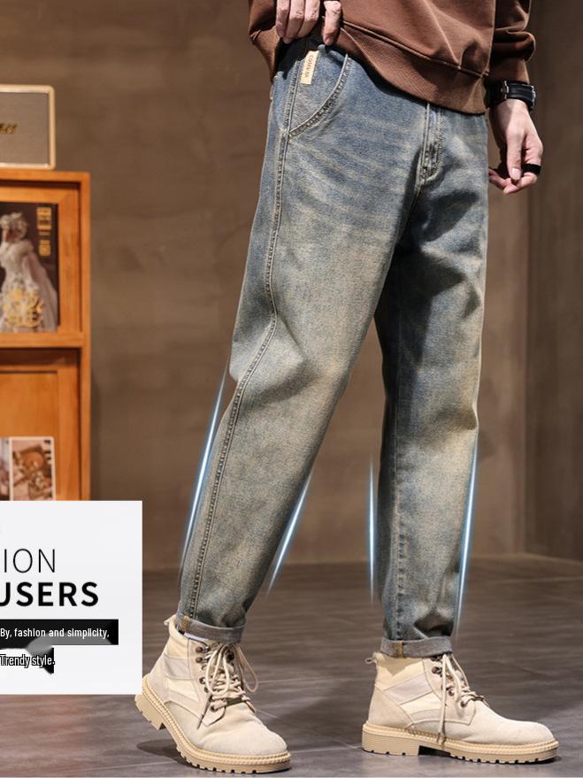 2025 Trendy Men's Straight Loose American Retro Jeans - Versatile and Hot-Selling