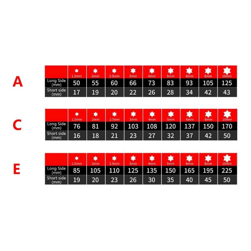 Precise Machined Torxs Star Wrench Hex Driver SpannerWith Comfort Handle Design For Extended Maintenance Tool