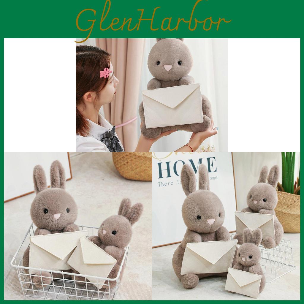 Envelope Bunny Plush Toy With Soft Short Pile For Baby Sleep And Gift Giving