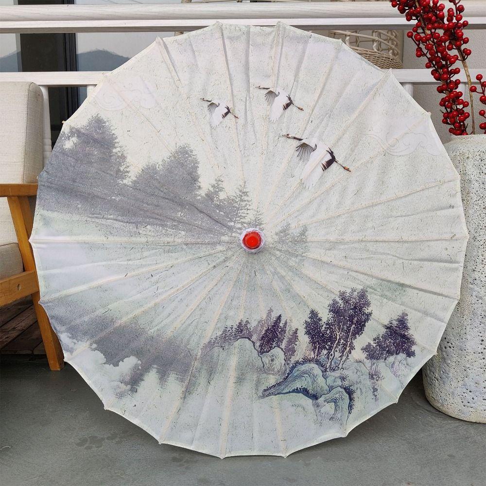 70 cm Silk Cloth Women Umbrella Chinese Style Chinese Oil Paper Umbrella  Party