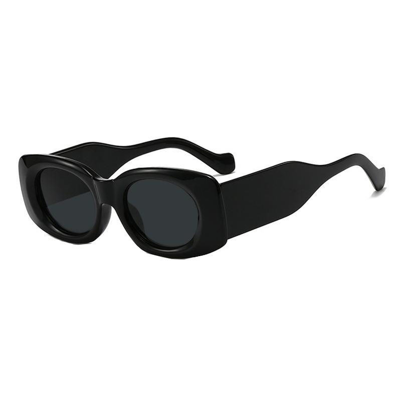 Leopard print sunglasses women s rectangular fashion glasses street high-end Internet celebrity trend ins sunglasses for men