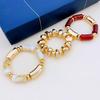 European & American 3-Piece Acrylic Bamboo Bead Necklace