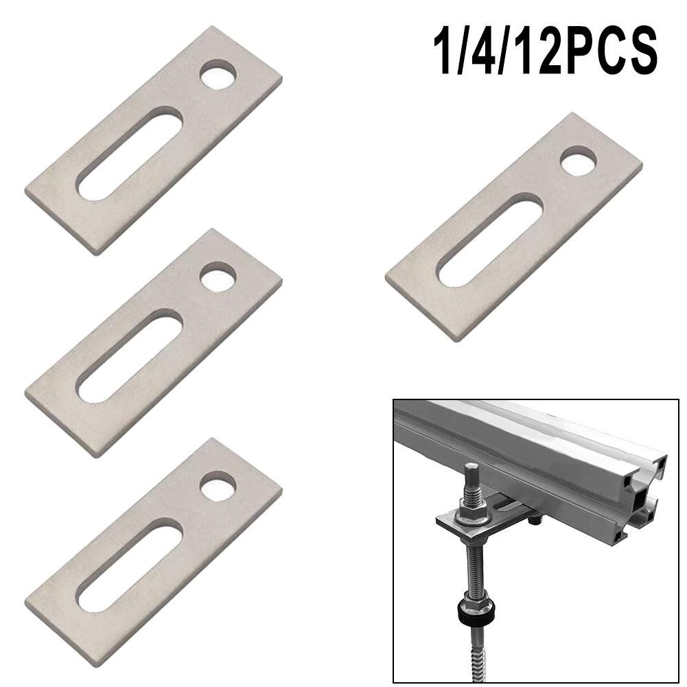 Stainless Steel M10 For Hanger Bolt Adapter Plate Essential for Solar PV Mounts Available In Sets of 1 4 or 12
