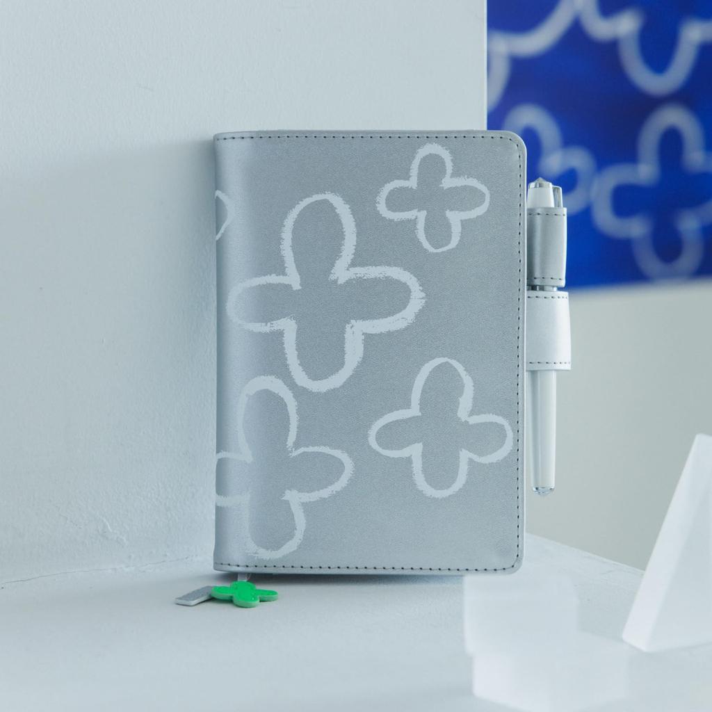 Hobonichi Techo Original Notebook Cover by Makoto Flower (A6) Matsubayashi/Silver