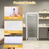 Bun Pan Sheet Rack Cover Clear PVC Bread Rack Dust Cover 10/20 Tiers Bread Rack Cover with 4 Sided Zipper for Kitchen Bakery