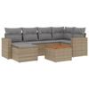 VidaXL Salon de jardin avec coussins 7 pcs beige résine tressée 3224225