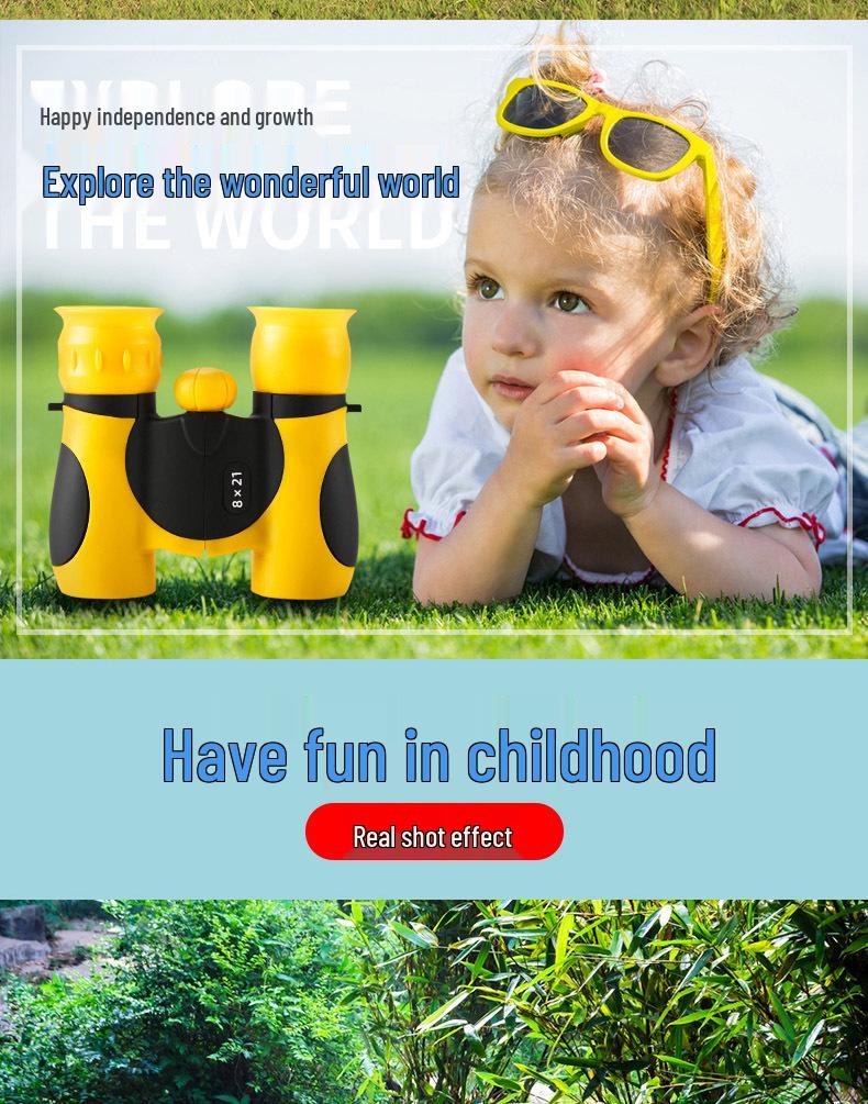 Children's 8×21 HD Binoculars: Full Optical, High Magnification, Ideal Gift for Students and Concerts
