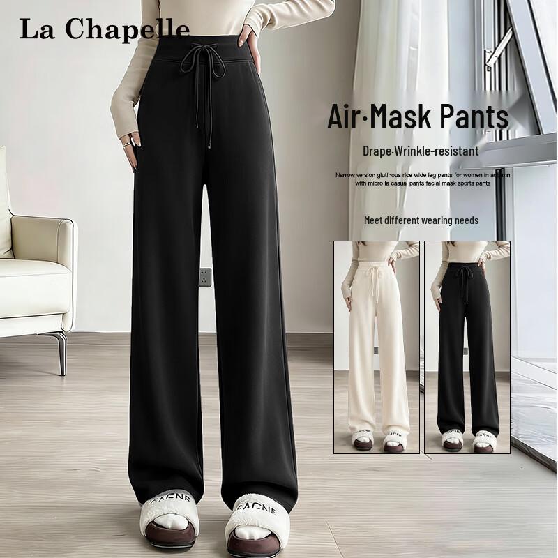 La Chapelle Women s Drape Wide-Leg Casual Pants 2XL