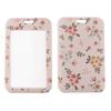 Green Plant Card Holder Case Student Badge Work Access Card ABS Plastic Lanyard Card Cover Bags for Women Girl
