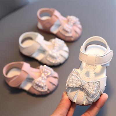 Sommer Neugeborenen Goldene Baby Nicht Slip Weiche Unterseite Mädchen Prinzessin Schuhe Atmungs Casual Baby Erste Wanderer
