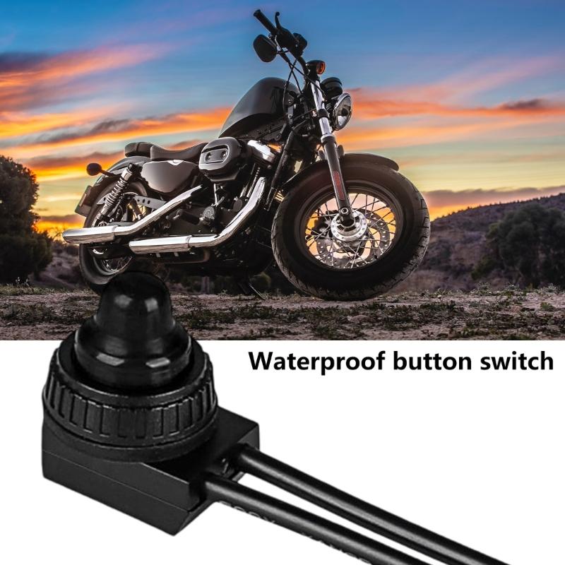 Plastic Shell Auto Locking Switchs Press Type Connector Waterproof Dustproof LED Lighting Push Button Switches Enduring