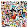 50PCS Dragon Ball Cartoon Stickers for Laptops, Suitcases, Scooters, and Stationery Boxes