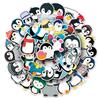 50 Cute Waterproof Cartoon Penguin Stickers for DIY Decoration, Journal, Water Bottle, and Suitcase