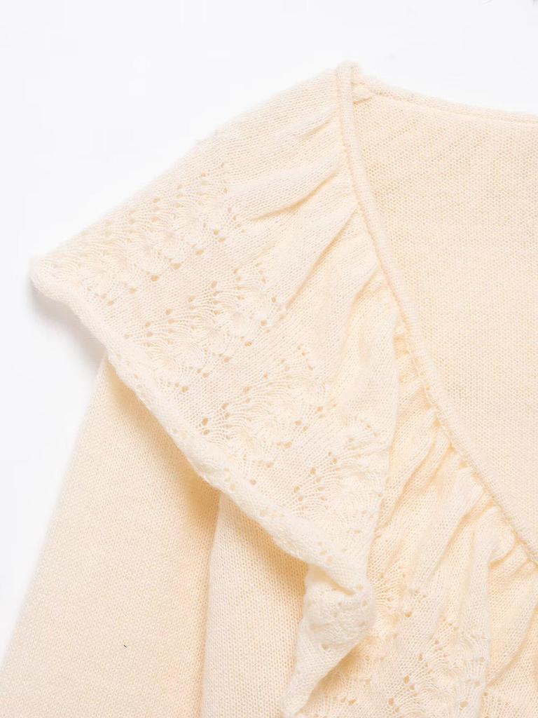 2025 Spring European & American Sweet Layered Knitwear