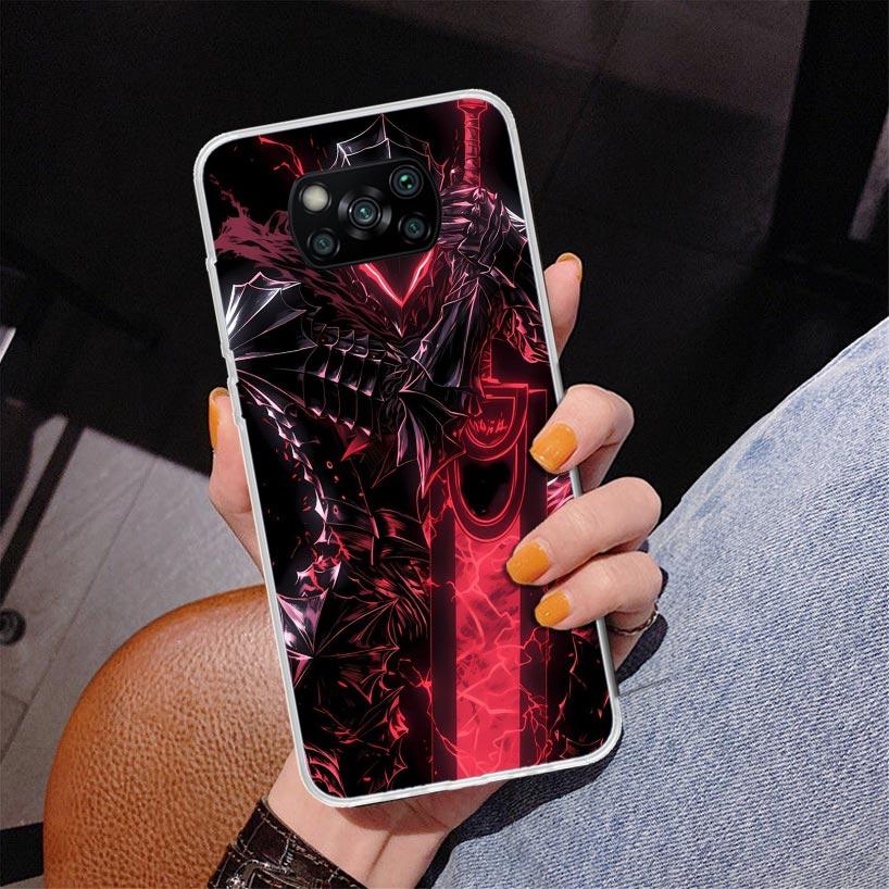 G-Guts B-Berserks Anime Phnoe Case for Xiaomi Poco X5 X6 X7 Pro X4 Gt F7 Ultra M8 M7 Redmi 15C 15 13C 13 12C 12 Unique Cover Coq