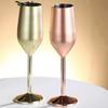 Stainless Steel Champagne Glases Electroplating Agave Cup Liquor Cocktail Goblet Juice Tumbler Party Restaurant Drinkware Cup