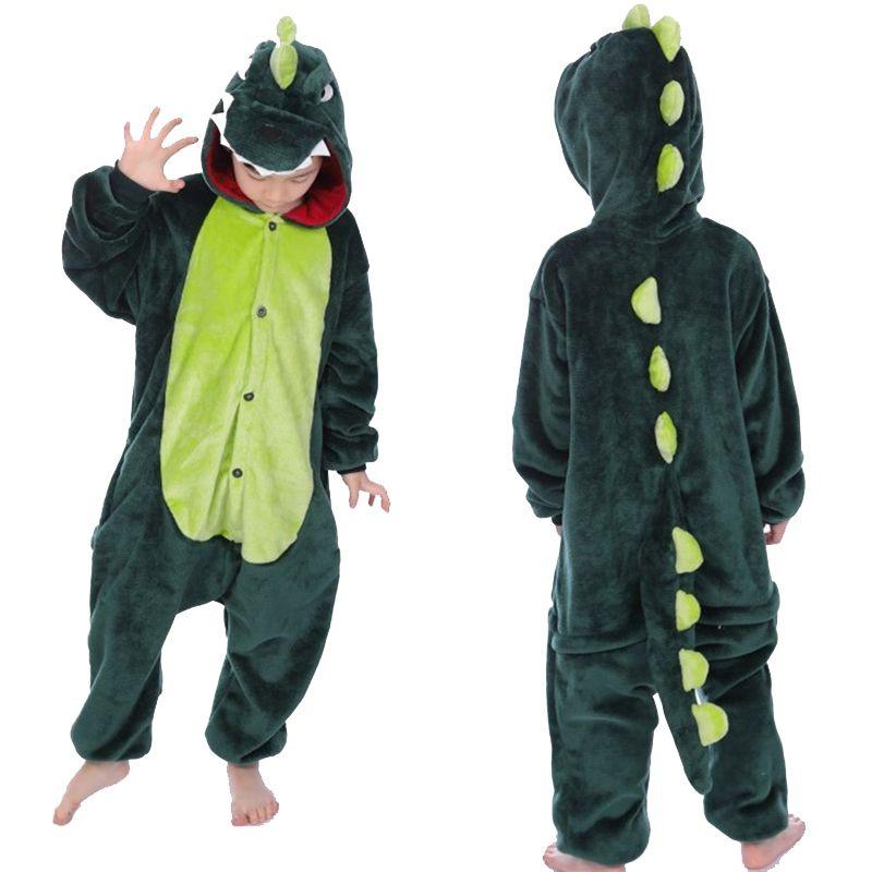 Flanell Tier Pyjama Kinder Cosplay Niedlicher Einteiler Nachtwäsche Party Home Lounge Wear