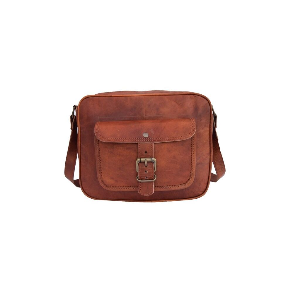 11 In Vintage Leather Crossbody Messenger Bag Purse Handbag Satchel Sling Bags