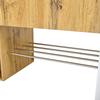 Hallway Wardrobe Cabinet MDF with Mirror, Shoe Cabinet, Hall Cabinet, Entrance Wardrobe, Closet with Clothes Rail, Hooks, Hallway Furniture