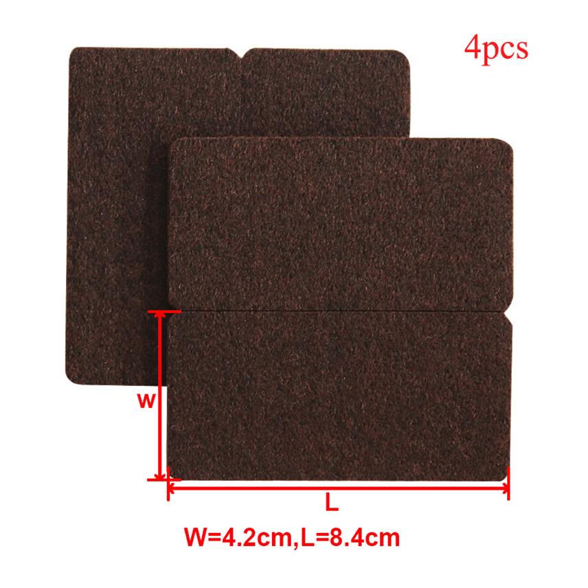 Self Adhesive Felt Chair Leg Protectors Chair Pad Furniture Feet Mute Chair Stoppers Anti-Slip Pad Round Table Foot Caps for Leg