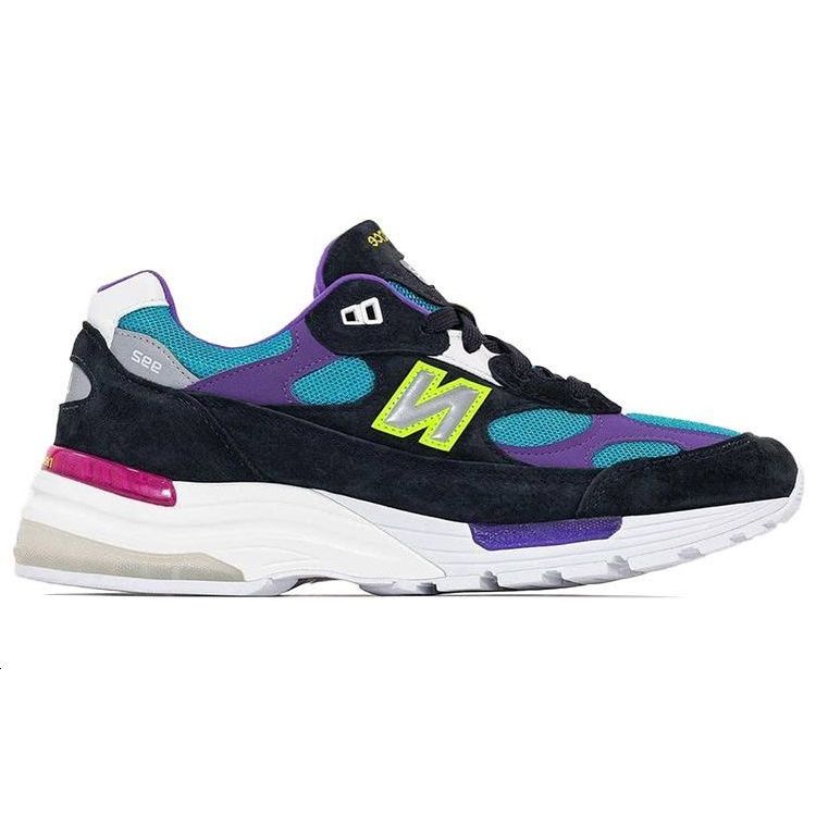 YCMC x New Balance 992 Made in USA Rewind Men Sneakers Black Navy Cyan M992YC