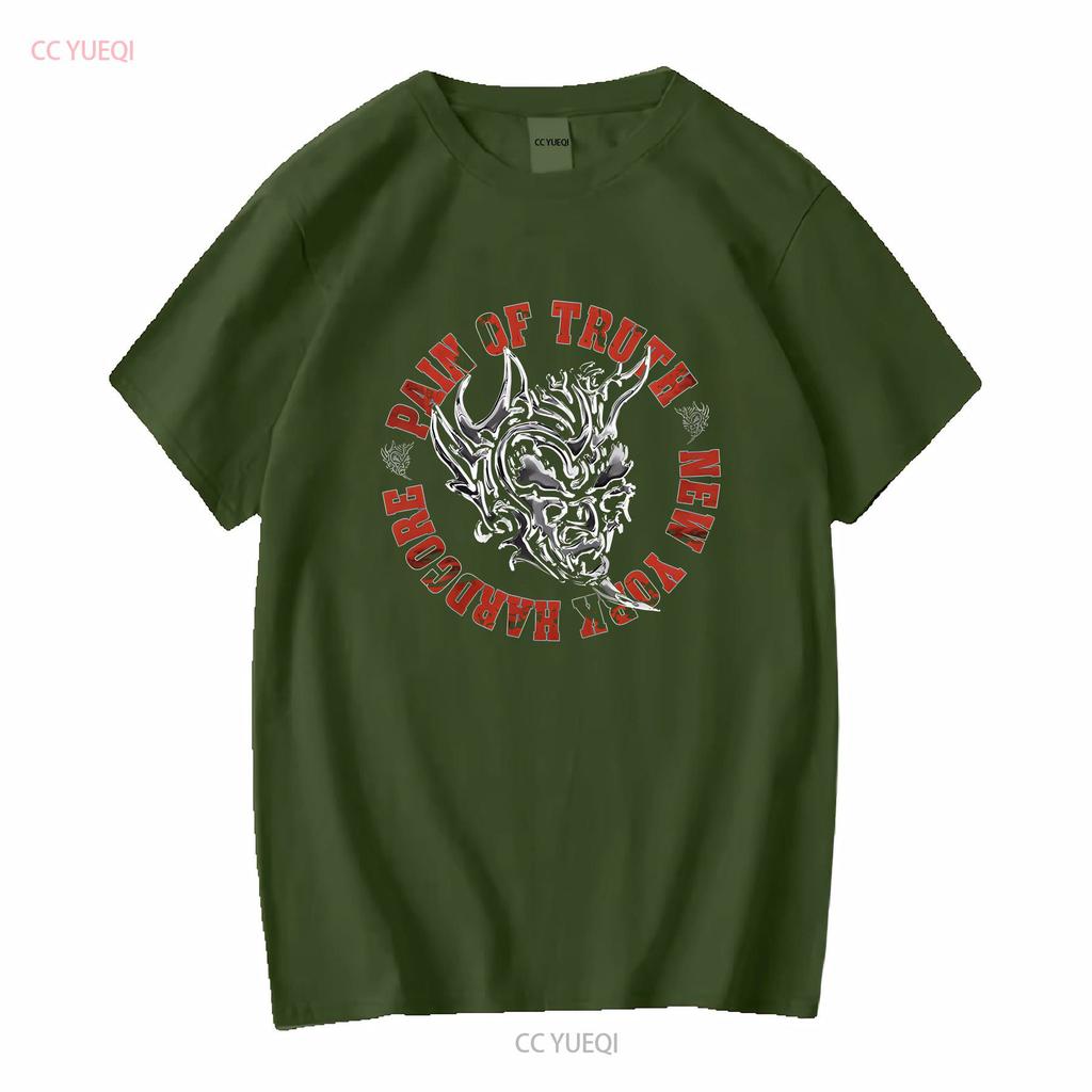 Pain of Truth New York Hardcore Band T Shirt long or short sleeves vintage Washed designer clothes Breathable Versatile