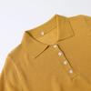 Jnleaog Spring New Arrival Women's Fashion Style French Fashion Polo Shirt Knitted Short-Sleeved Shirt