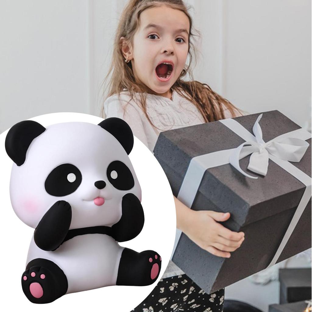 Coin Bank for Kids Panda Shape Kids Coin Saving Bank Quick Retrieval Wide-Opening Ornament for Children Students Teens Boys