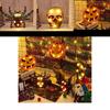 Colorful Halloween Decoration Led Lights Lantern With Bat Skull Pumpkin And Spider Designs