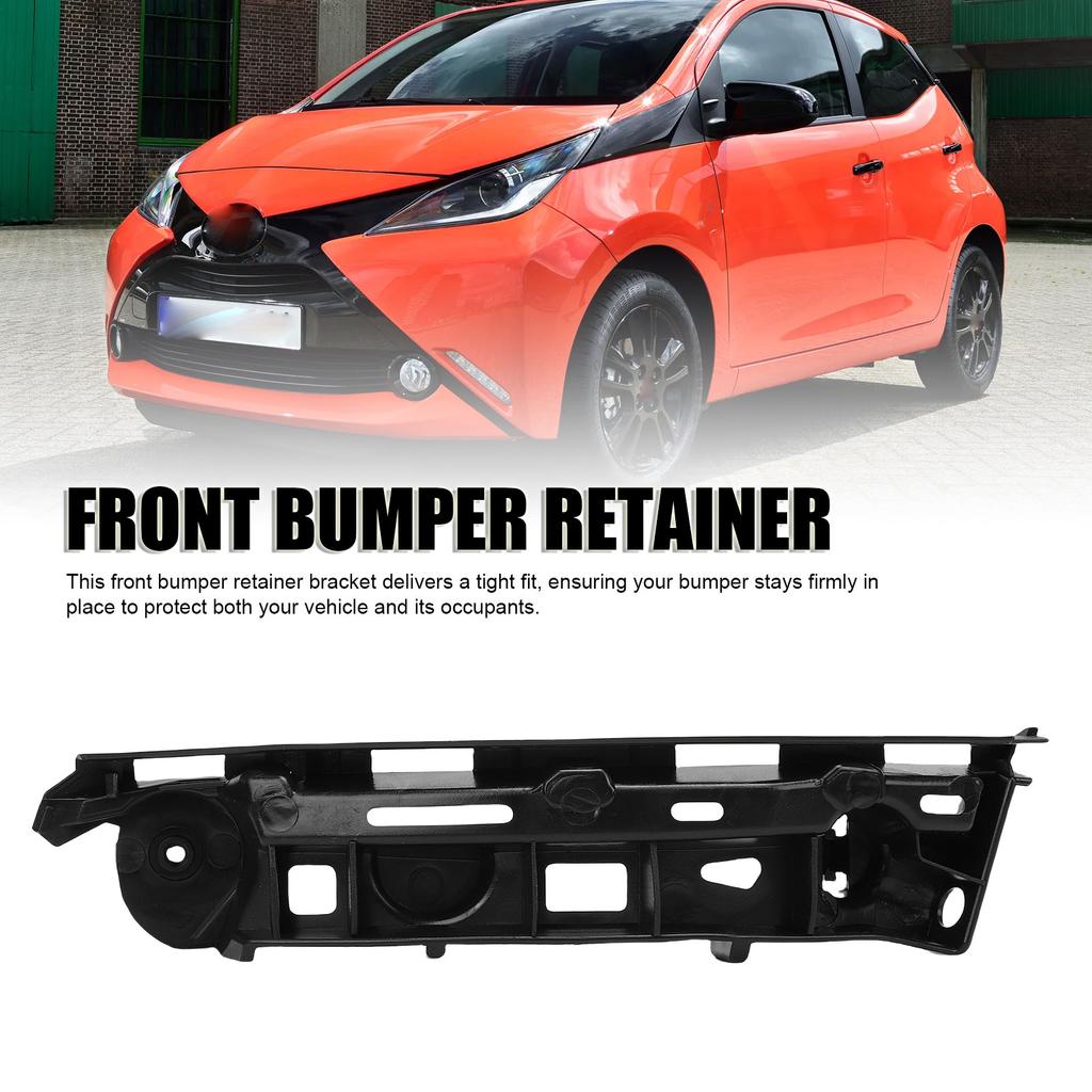 Front Bumper Bracket Shockproof Bumper Mounting Support Retainer Holder Replacement For Aygo 2014-2021 Passenger Side 52536 0H040