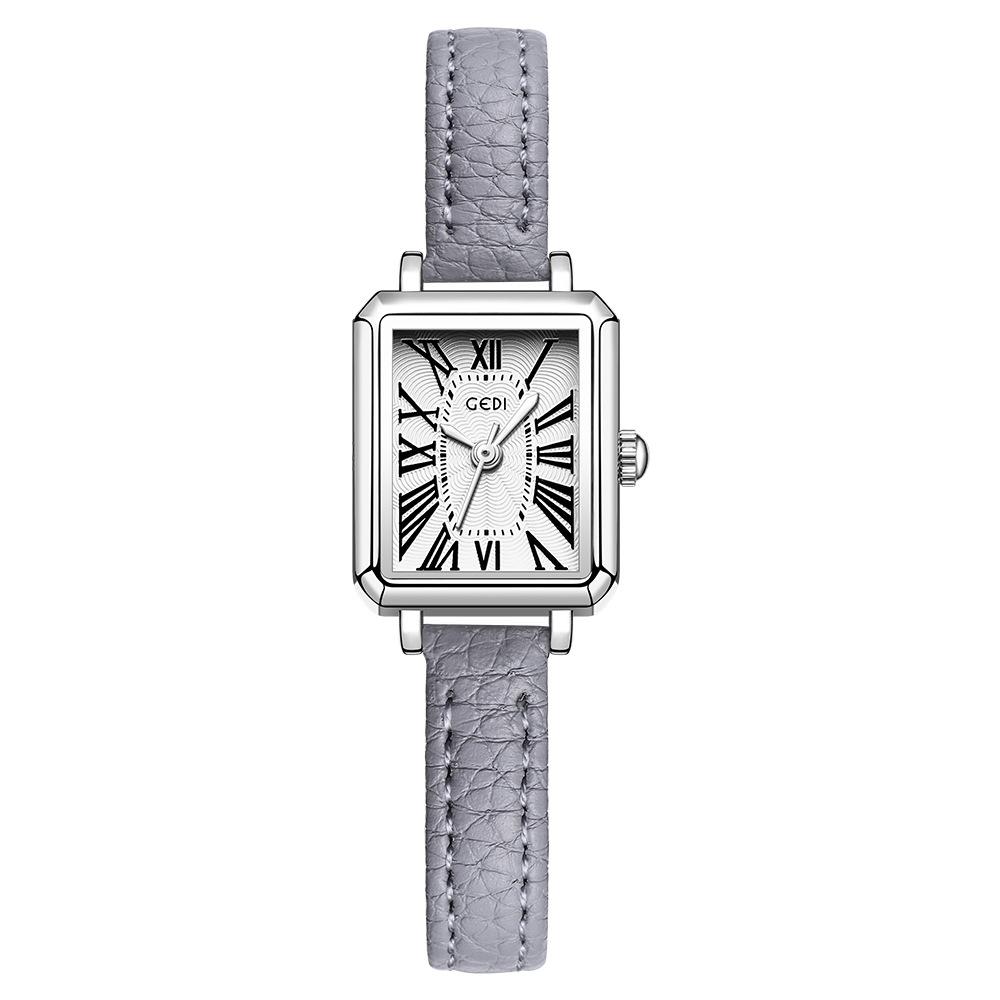 Roman Retro Small Exquisite Square Student Watch Women'S Simple Temperament Belt Quartz Watch