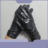 Dark Lolita Gothic Sexy Punk Lacquer Leather Gloves Women's Short Black Party Stage Comic Exhibition cosplay Cool