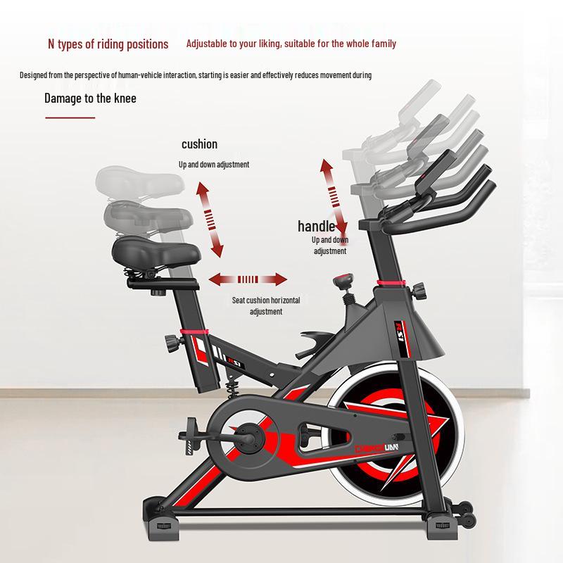 Shock-Absorbing Indoor Exercise Bike with Magnetic Control