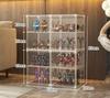 Transparent Display Cabinet Jewelry Display Toy Storage Ra Home Use Figure elf Clear Organizer for Small Collectibles And Models