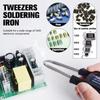 T12 Tweezers Soldering Station Fas Heating SMD Electronic Components Chip Repair Home Welding Tools With Solder Iron Handle
