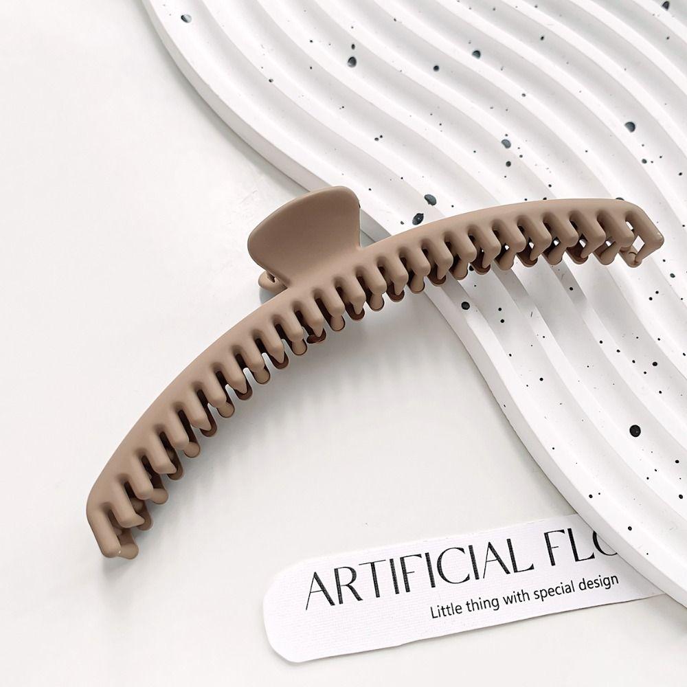 Large Matte Claw Clip Solid Color Geometric hair claw Simple Thin Shark Clip  Bath