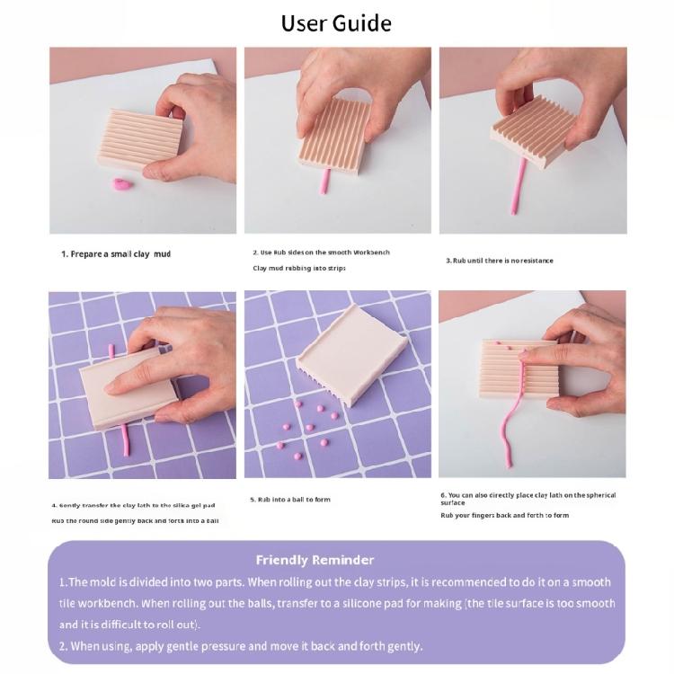 Easy To Clean Clay Styling Instrument Professional Polymer Clay Bead Roller With Comfortable Grip Jewelry Making Tool