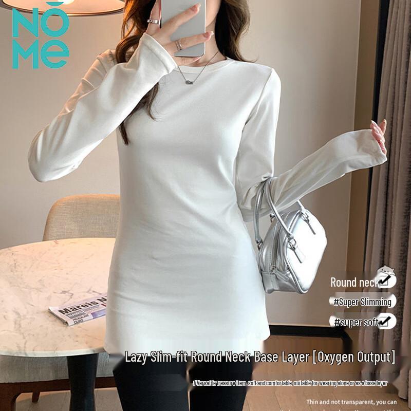 NOME Women s Slim Fit Long Sleeve Mid-Length T-Shirt XL