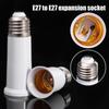 Lighting Parts Plastic E27 To E27 Extender 65mm/95mm/120mm White Light Bulb Adaptor Converter Holder