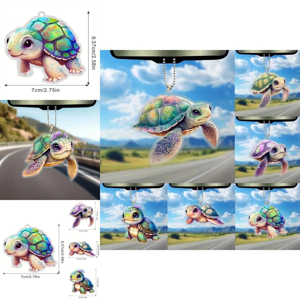 Kleurrijk Acryl Auto Hangend Decor Schattige Cartoon Stijl Huisdecoratie Accessoires