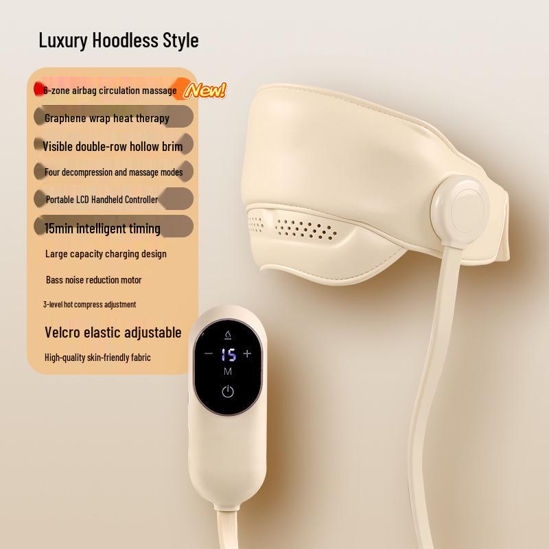 

Wireless Head Massager with Airbag Kneading & Heat Therapy for Scalp Relaxation