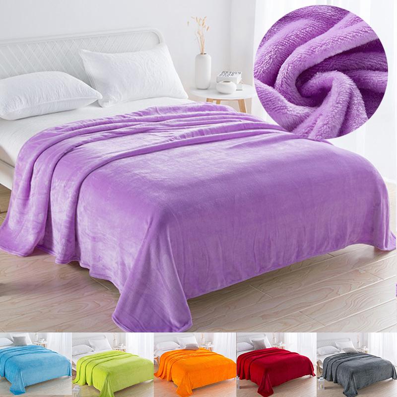 Warm Coral Fleece Flannel Blanket,Perfect for Autumn, Winter, Air Conditioning, Picnics, and Travel