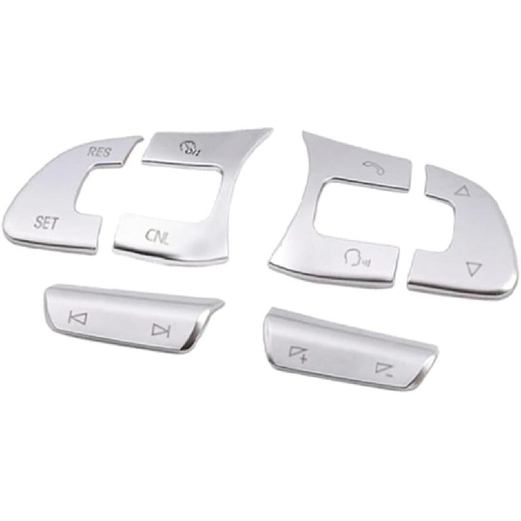 Compatible with VW Volkswagen Golf MK7 Passat B8 Tiguan Arteon Car Steering Wheel Acc Button Switch Volume Button Trim Cover Sticker (Button with CNL