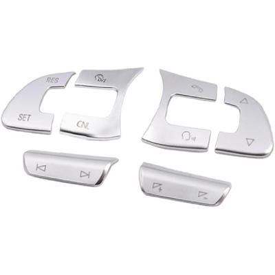 Compatible with VW Volkswagen Golf MK7 Passat B8 Tiguan Arteon Car Steering Wheel Acc Button Switch Volume Button Trim Cover Sticker (Button with CNL