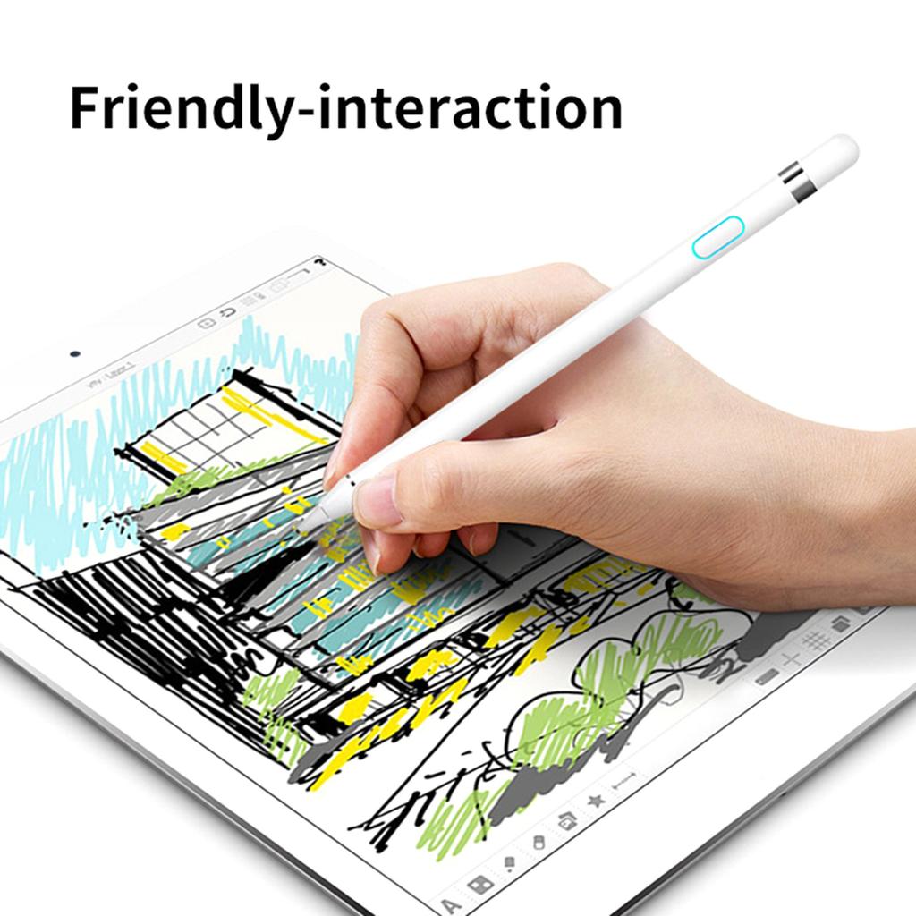 Digital Active S-tylus Pen Pencil 1.45mm Replacement for Android IOS System Ipad-Air 9.7 Mini 1 2 3 4 Pro Built-in 140mAh High Capacity Rechargeable