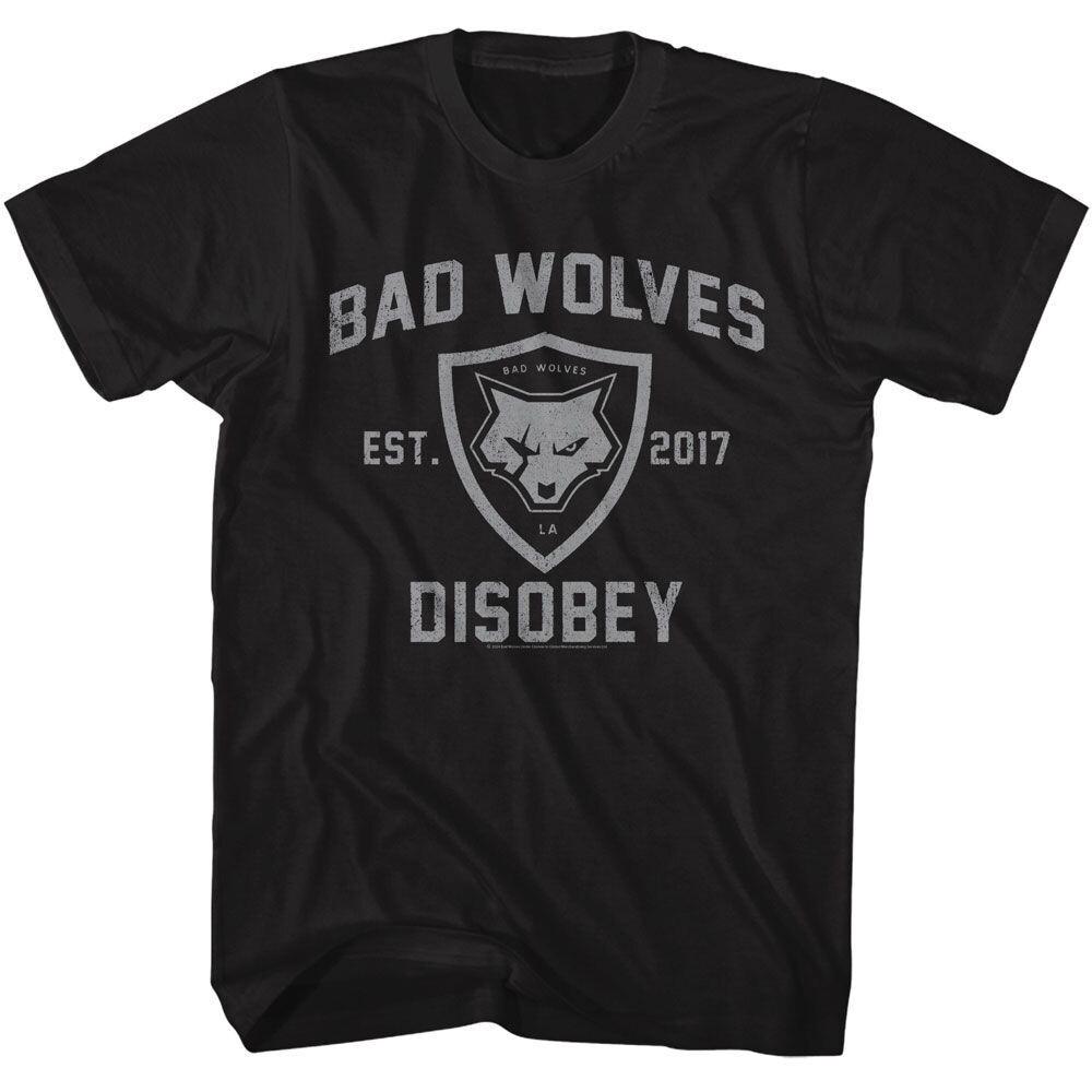 Bad Wolves Disobey Music Logo Classic T Shirt Black All Size S-5XL Unisex T-Shirt M