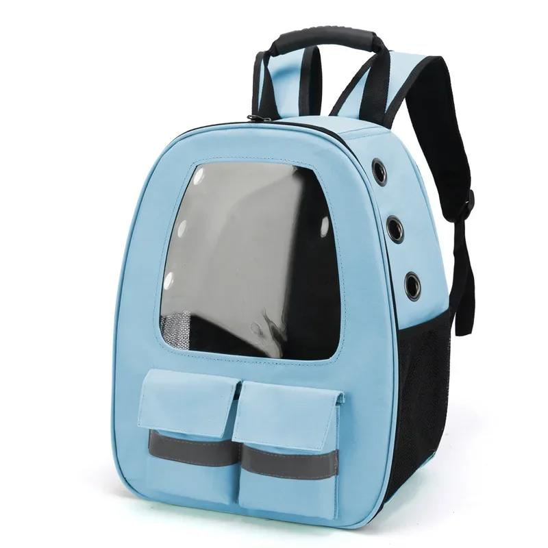 3D Transparent Window Backpack Pets Bags Space Capsule Backpack Breathable Portables Travel Transparent Bags for Small Dogs Cats