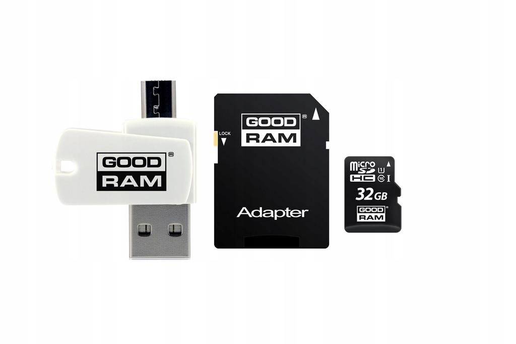 Karta pamięci microSDHC GOODRAM 32GB M1A4 UHS-I + Adapter